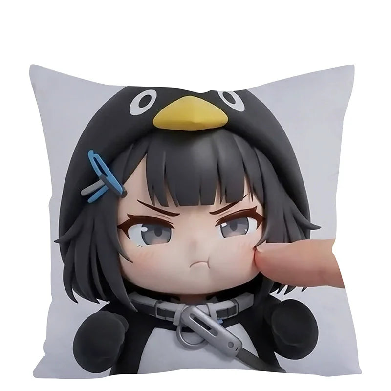 Cute Penguin Gugu Gaga Cushion Pillow for Bedroom and Sofa Decorative Seat Pad Nap Pillow Soft Sitting Cushion Christmas