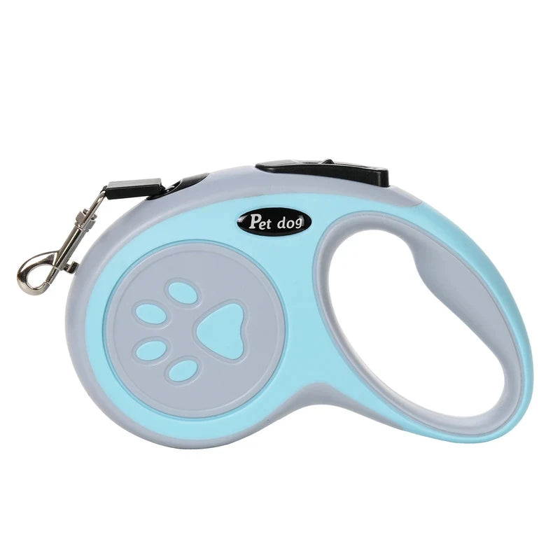 3M 5M Nylon Traction Rope Retractable Dog Leash Roulette Style Walking Lead for Puppies Large Dogs and Cats