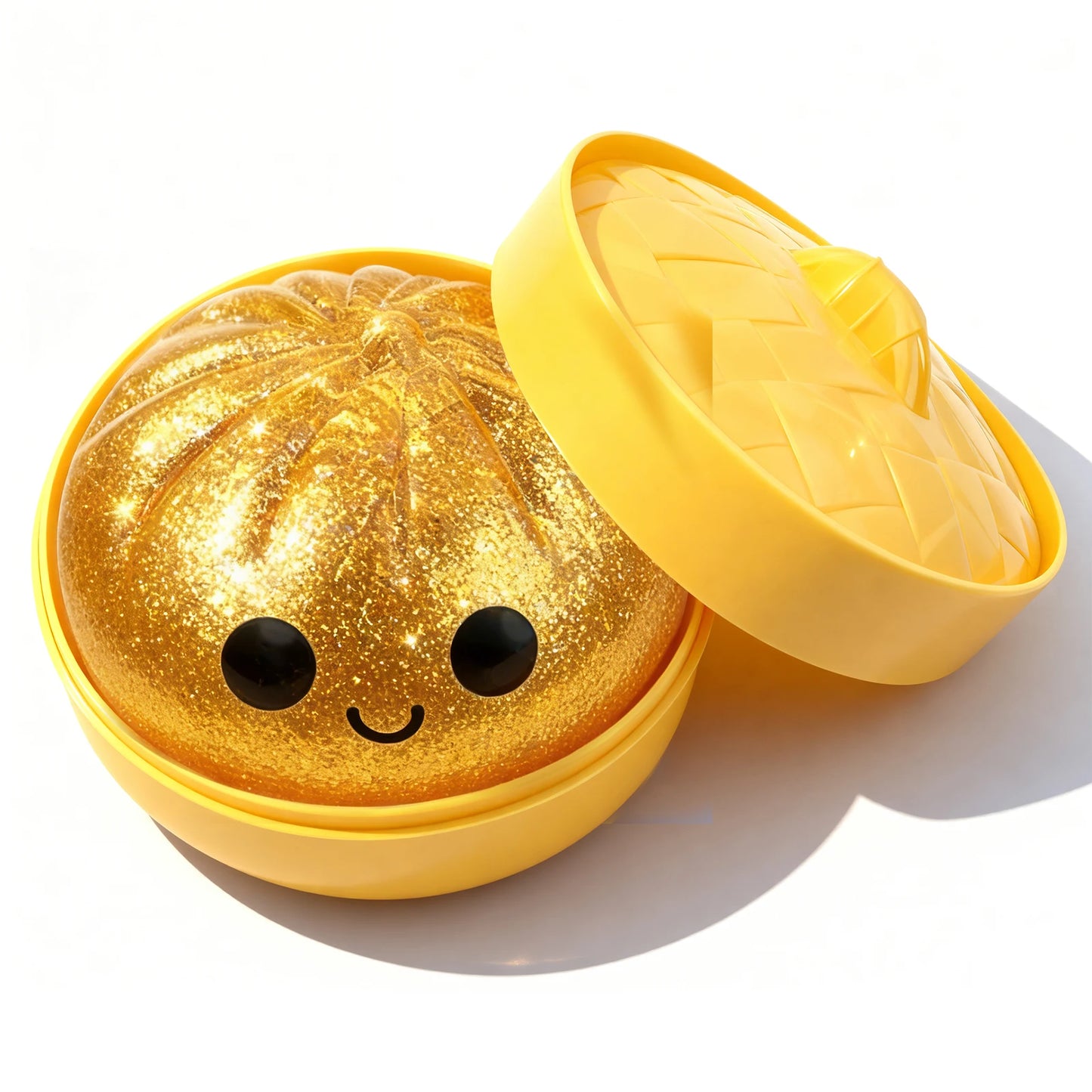 Gold Glitter Dumpling Squishy Toy Box Soft Slow Rising Fidget Toys Real Adults Anxiety Relief Squeeze Toy For Adults & Teens