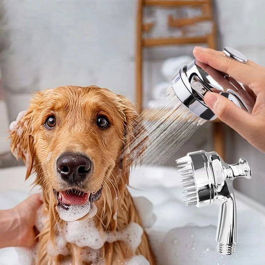 New Silicone Pet Shower Head Soft Portable Dog Shower Attachment Durable Shower Hose Attachment Cat and Dog Bathing Nozzle