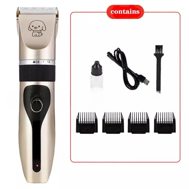 Pet Grooming Clippers Set Dog Hair Trimmer  Fur Remover Tool Kit Professional Pet Care Maintenance Equipment