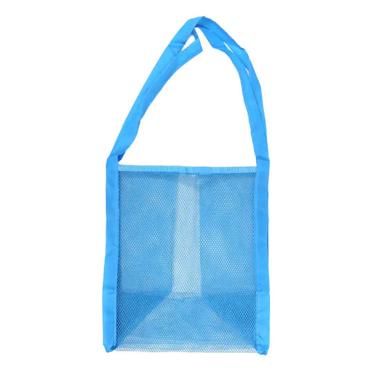 Multicolor Swimming Large Mesh Beach Bag, Sand-Away Portable Tote, Breathable Foldable Storage for Toys Outdoor Mesh Handbag