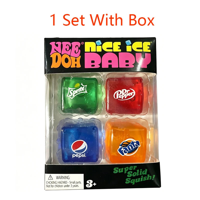 New Set /Squishy Needoh /Nice Cube Schylling /Sensory Stress Reliever Fidget Tool Toy Anxiety Focus Sensory Cube Adults Kid Gift