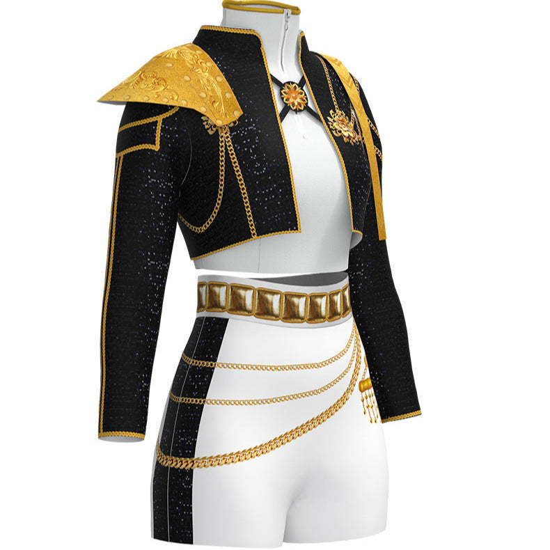 Children's Halloween K-pop Witch Girl Group Cosplay Costume AnimeStage Performance Outfit