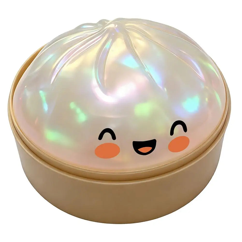 2026 Premium Steamed Bun Plush Toy Slow Rising Glitter Stress Ball Soft Elastic Sensory Toy for Kids Desk Home Office Decoration