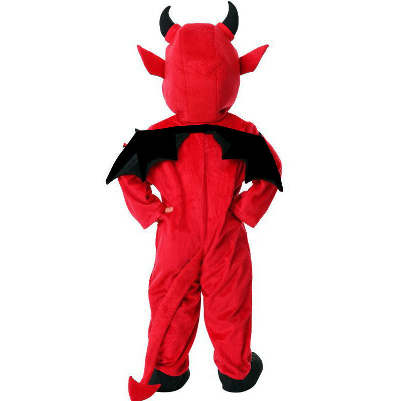 Halloween Kids Costume Cute Little Devil Bat Performance Outfit Unisex Child Role Play Vampire Costume