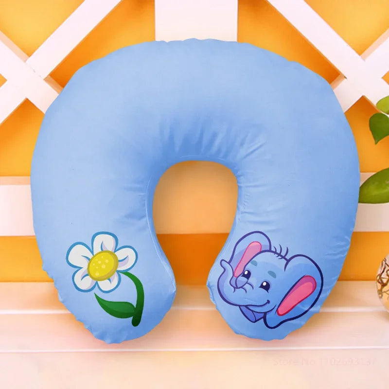 Cute CINS Style Animal Dinosaur Penguin Travel Neck Pillow U-Shaped Cartoon Inflatable Cushion For Kids Adults Family Friends
