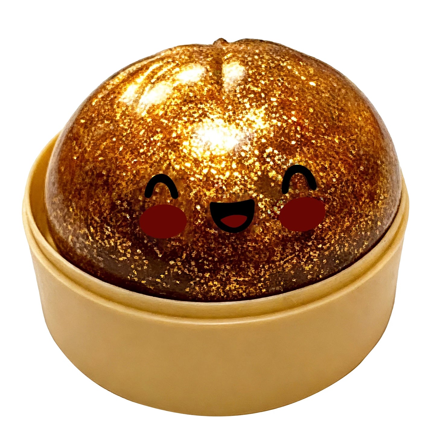Gold Glitter Dumpling Squishy Toy Box Soft Slow Rising Fidget Toys Real Adults Anxiety Relief Squeeze Toy For Adults & Teens