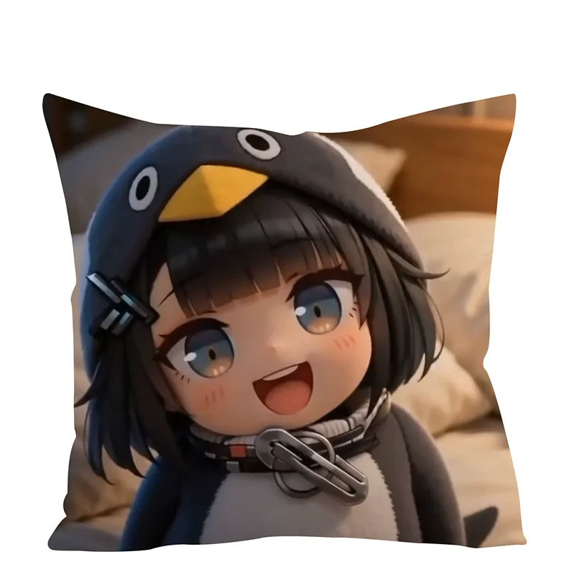 Cute Penguin Gugu Gaga Cushion Pillow for Bedroom and Sofa Decorative Seat Pad Nap Pillow Soft Sitting Cushion Christmas