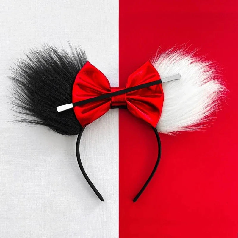 Disney Alice in Wonderland Ears Headbands Women Cosplay Red Queen Mad Hatter Hairband Kid Festival Cheshire Cat Hair Accessories