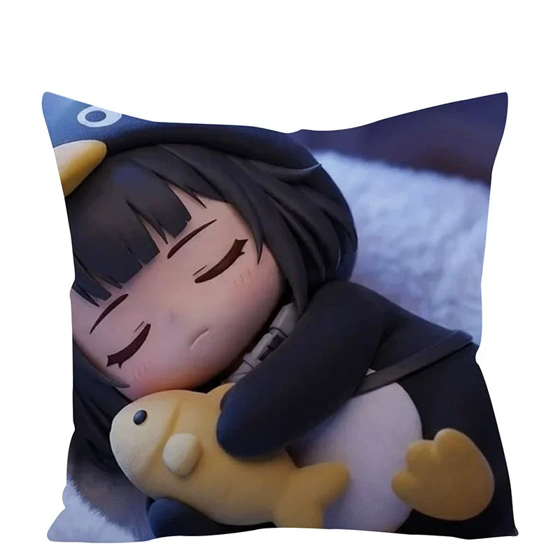 Cute Penguin Gugu Gaga Cushion Pillow for Bedroom and Sofa Decorative Seat Pad Nap Pillow Soft Sitting Cushion Christmas