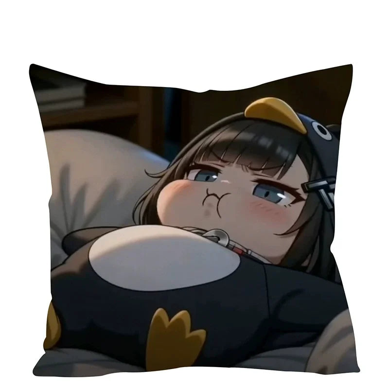 Cute Penguin Gugu Gaga Cushion Pillow for Bedroom and Sofa Decorative Seat Pad Nap Pillow Soft Sitting Cushion Christmas