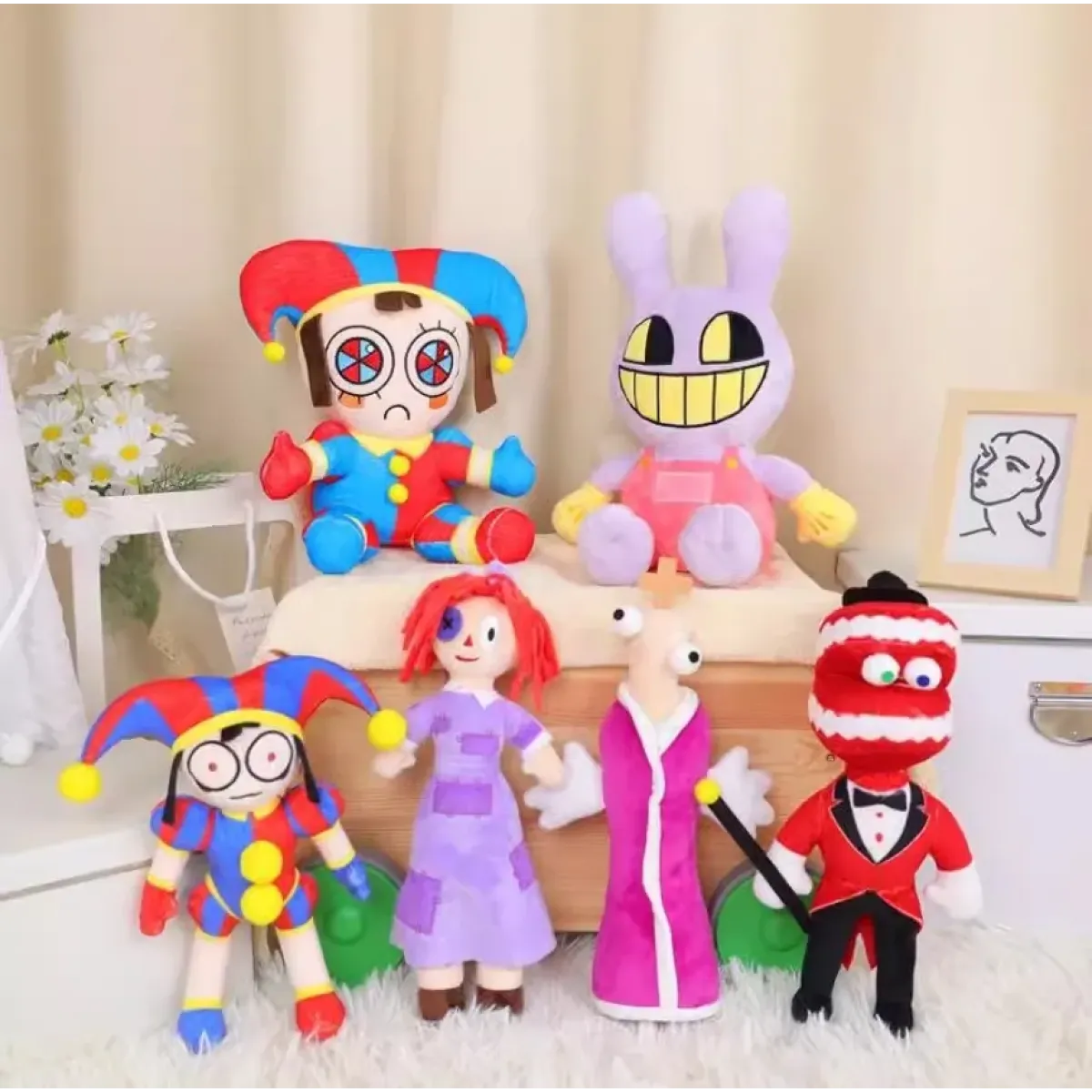 The Amazing Digital Circus Cartoon Plush Pomni Jax Doll